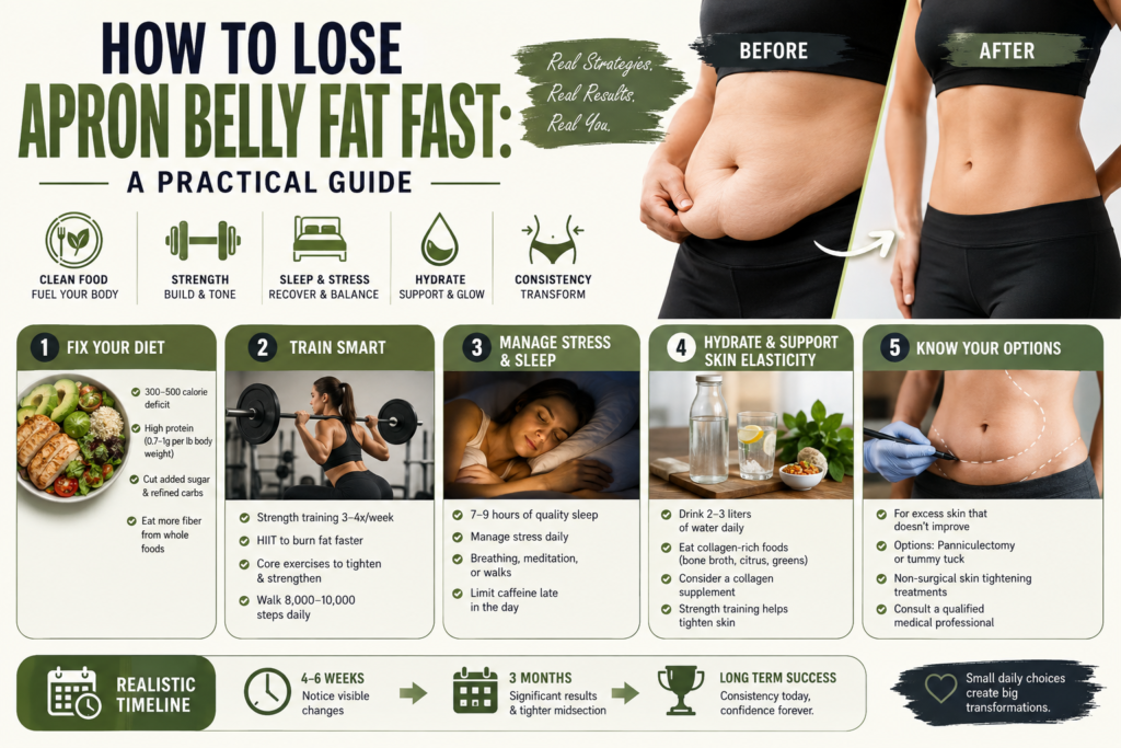 How to Lose Apron Belly Fat Fast